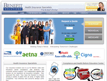 Tablet Screenshot of benefitsolutions.com